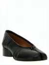 Maison Margiela Split-toe Design Black Lambskin Pumps With Calfskin Lining In Black