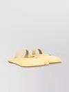 Maison Margiela Split Toe Flat Sole Ballerina Shoes With Frayed Edge In Nude