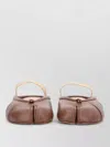 Maison Margiela Split Toe Flat Sole Leather Mules In Brown