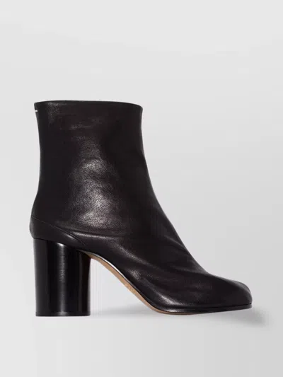 MAISON MARGIELA SPLIT TOE LEATHER ANKLE BOOTS