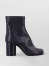 Maison Margiela Tabi Ankle Boots With Unique Tabi Toe Design And Block Heel In Black