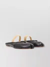 Maison Margiela Black Leather Tabi Flats In Black