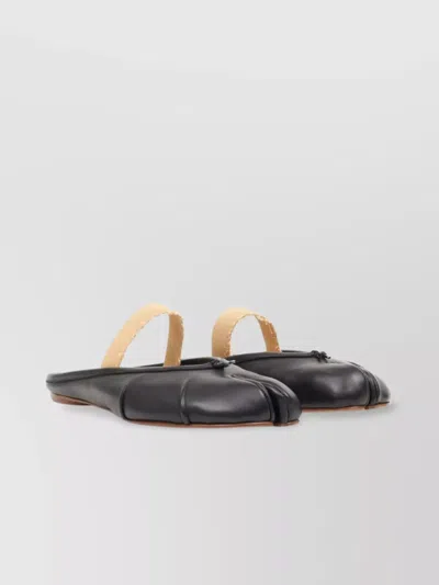 MAISON MARGIELA SPLIT-TOE LEATHER BALLERINA MULES
