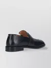 Maison Margiela Tabi Split-toe Glossed-leather Loafers In Grey
