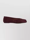 Maison Margiela Split Toe Suede Ballerina Shoes With Bow In Brown