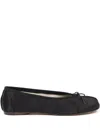 Maison Margiela Split-toe Tie Ballerina In Black