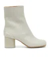 Maison Margiela Alabaster Solid Tabi Boots In Gray