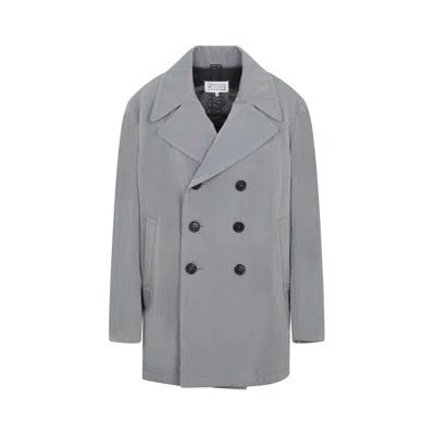 Maison Margiela Double-breasted Blazer In Grey