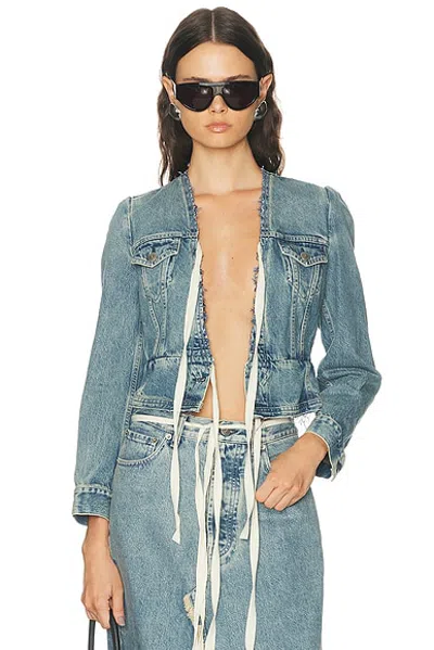 Maison Margiela Sports Jacket In Blue