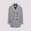 Maison Margiela Double-breasted Blazer In Saxon Blue
