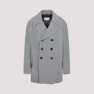 Maison Margiela Double-breasted Blazer In Grey