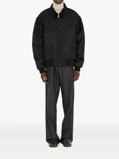 Maison Margiela Sportsjacket Nylon Bomber In Black