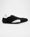 Maison Margiela Sprinters Canvas And Leather Low-top Sneakers In Black