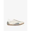 Maison Margiela Sneakers Sprinters In Suede And Leather With Vintage Finish In Multi