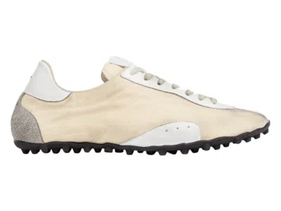 Pre-owned Maison Margiela Sprinters Low Antique (women's) Sneakers In Yellow/pale/white