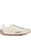 Maison Margiela Sneakers Sprinters In Suede And Leather With Vintage Finish In Neutral