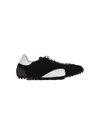 Maison Margiela Sprinters Branded Canvas And Suede Low-top Trainers