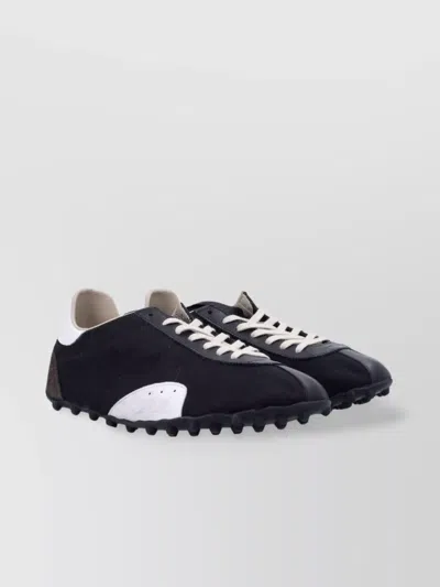 Maison Margiela Sprinters Low Top Contrast Panels In Black