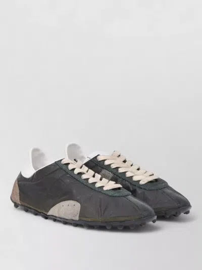 Maison Margiela Sprinters Low Top Panel Sneakers In Gray