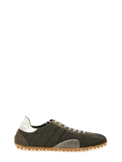 Maison Margiela Womens Khaki Sprinters Leather And Suede-trimmed Nylon Trainers Eur 37 / 4 Uk In Multi