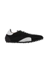Maison Margiela Sprinters Branded Canvas And Suede Low-top Trainers