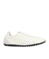 Maison Margiela Sprinters Low Top Cotton Blend Sneakers In White