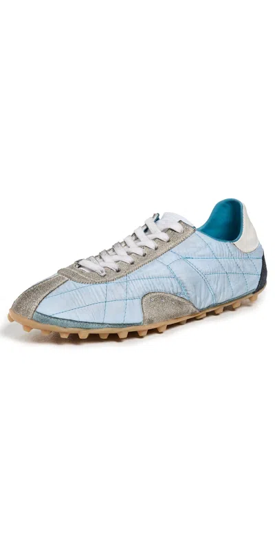 MAISON MARGIELA SPRINTERS LOW TOP SNEAKERS BLUE SHADES/WHITE/GREY