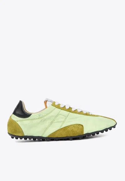 Maison Margiela Sprinters Low-top Sneakers In Green