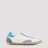 Maison Margiela Sprinters Low Top Sneakers With Dirty Effect In Lemon White Grey
