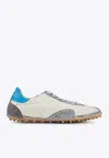 Maison Margiela Sprinters Low Top Sneakers With Dirty Effect In Multicolor