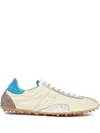 Maison Margiela Sprinters Low Top Sneakers With Dirty Effect In Neutrals