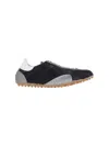 Maison Margiela Sneakers Sprinters In Suede And Leather With Vintage Finish In Black