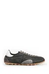 Maison Margiela Sprinters Low Top Green Polyester Sneakers In Animal Print