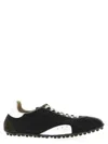 Maison Margiela Sprinters Low Top Cotton Blend Sneakers In Black