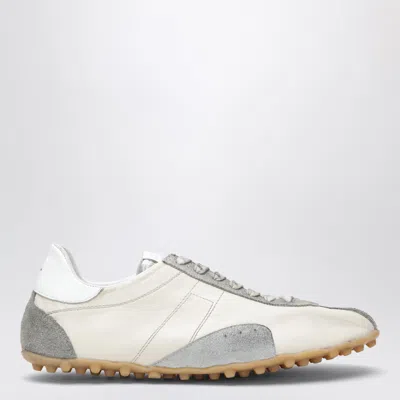 MAISON MARGIELA MAISON MARGIELA SPRINTERS SNEAKERS IN CREAM LEATHER AND VINTAGE SUEDE