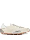 Maison Margiela Sneakers Sprinters In Suede And Leather With Vintage Finish In White
