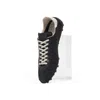 Maison Margiela Sprinter Leather And Suede-trimmed Twill Sneakers In Black