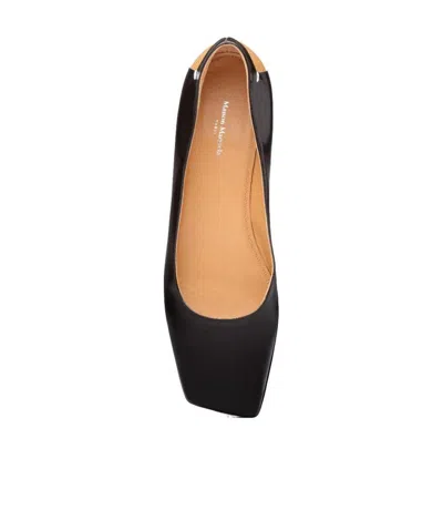 Maison Margiela Square-toe 25mm Ballerina Shoes In Black