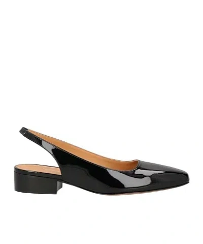 Maison Margiela Square-toe Flat Mary Janes In Black