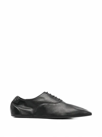 Pre-owned Maison Margiela Square-toe Oxford Shoes In Black