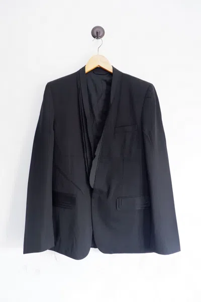 Pre-owned Maison Margiela Ss/09  Reconstructed Laine Wool Blazer Jacket In Black