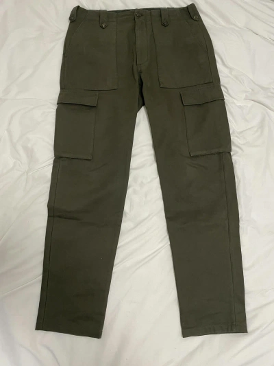 Pre-owned Maison Margiela Ss17 Cargo Trousers - Olive Green