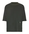 Maison Margiela Reverse Cotton Terry T-shirt In Black