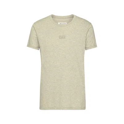 Maison Margiela Stamp Logo T-shirt Man Grey Melange In Multi