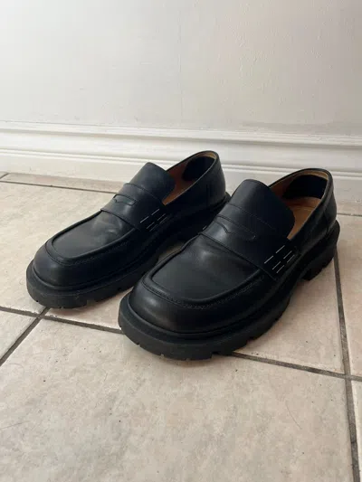 Pre-owned Maison Margiela Staple Penny Loafer In Black