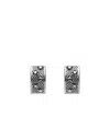 Maison Margiela Silver Star Earrings In Gray