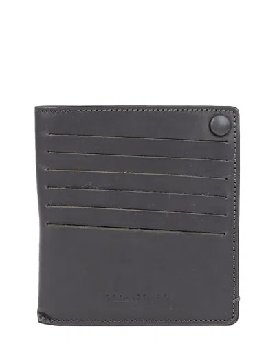 Maison Margiela Stitch Card Holder Wallet (authentic Pre-loved) In Black