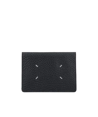 Maison Margiela Stitch-detail Cardholder In Black