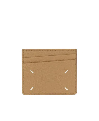 Maison Margiela Stitch-detail Cardholder In Green