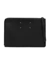 Maison Margiela Stitch-detail Clutch Bag In Black